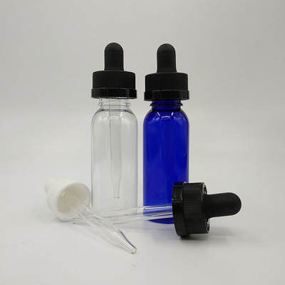 120 ml διαφανή γυάλινα μπουκάλια σταγονιδίων υγρού με καπάκι με βίδα