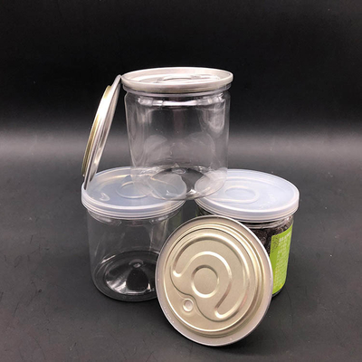 2oz-8oz χωρητικότητα πλαστικές βάζες με πλαστικό κάλυμμα και πίεση ευαίσθητη σφράγιση
