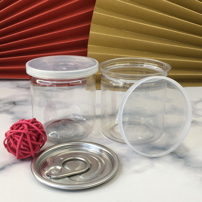 2oz-8oz χωρητικότητα πλαστικές βάζες με πλαστικό κάλυμμα και πίεση ευαίσθητη σφράγιση