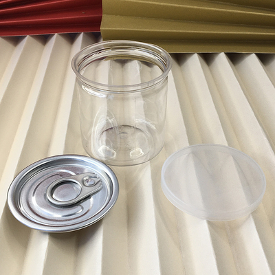 2oz-8oz χωρητικότητα πλαστικές βάζες με πλαστικό κάλυμμα και πίεση ευαίσθητη σφράγιση