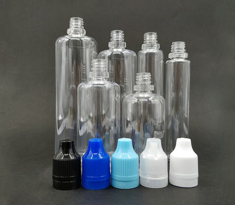 Διαφανή πλαστικά μπουκάλια σταγονιδίων Προσαρμοσμένη εκτύπωση λογότυπου 5000pcs Ιδανικό για υγρή συσκευασία αιθέρια έλαια και ορούς