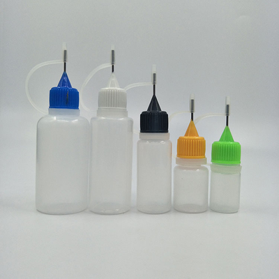 10 ml-120 ml Διαφανή Μαύρο γυάλινο μπουκάλι σταγονίδια με βρόχιο καπάκι