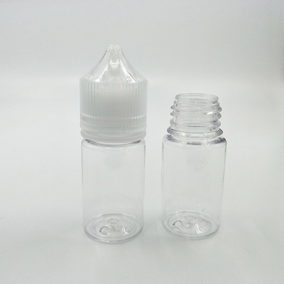 Προσαρμοσμένα 10-100 ml εκτύπωση PET E υγρό μπουκάλι στρογγυλό κέλυφος φιαλίδια με προστατευτικά καπάκια