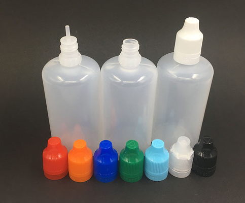 100 ml στρογγυλό μπουκάλι υγρού PET E με καπάκι βίδας με εξατομικευμένο έντυπο