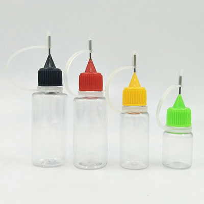 30 ml Διαφανή μπουκάλια υγρού γυαλιού PET E με γραμμές χωρητικότητας