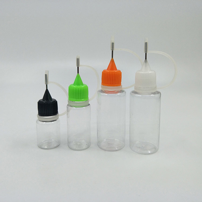 30 ml Διαφανή μπουκάλια υγρού γυαλιού PET E με γραμμές χωρητικότητας