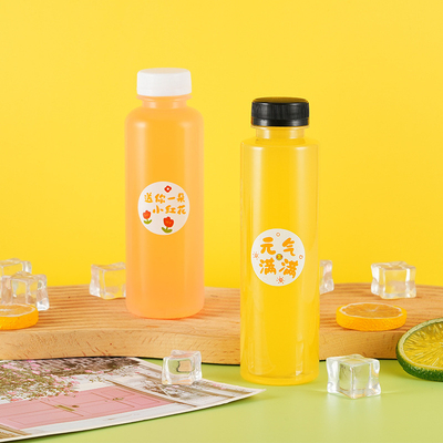 Νέο σχεδιασμό πλαστικών μπουκαλιών 250ml 350ml 500ml χυμό φρούτων μπουκάλια PET με καπάκια μπουκάλια πλαστικών για χυμό σε απόθεμα