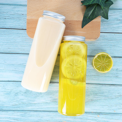Διαφανείς 500 ml πλαστικές φούσκες τσαγιού με γεμιστήρα και βίδα στο καπάκι
