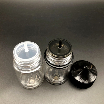 100 ml Διαφανές στρογγυλό φιαλίδιο υγρού E με παιδοασφαλές καπάκι βίδας και προσαρμοσμένη εκτύπωση οθόνης