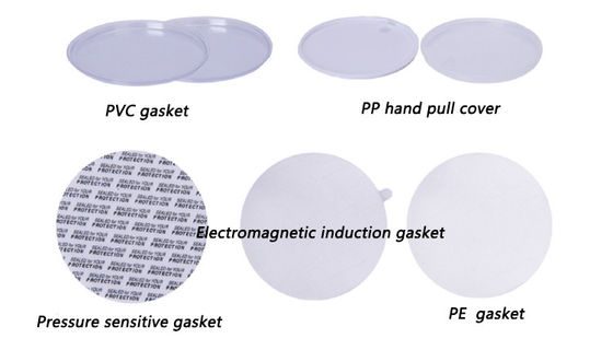 Πλαστικό βάζο κρέμας με φαρδύ στόμιο και αλουμινένιο καπάκι με προσαρμοσμένο τύπωμα