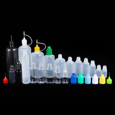 Διαφανή μαύρα μικρά μπουκάλια για υγρά 10ml 15ml 30ml 60ml 80ml 100ml χωρητικότητα