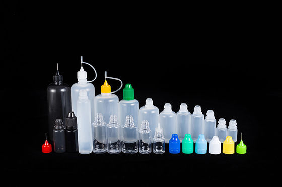Διαφανή μαύρα μικρά μπουκάλια για υγρά 10ml 15ml 30ml 60ml 80ml 100ml χωρητικότητα