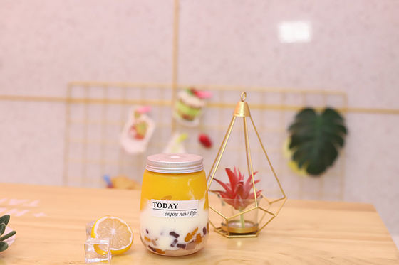 Μπουκάλια τσαγιού γάλακτος με καπάκι που βιδώνει και είναι στεγανά για ποτά μεσαίου μεγέθους, μοντέρνος σχεδιασμός