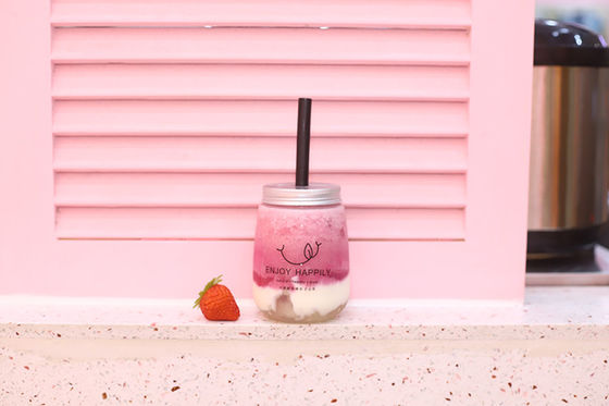 Μπουκάλια τσαγιού γάλακτος με καπάκι που βιδώνει και είναι στεγανά για ποτά μεσαίου μεγέθους, μοντέρνος σχεδιασμός