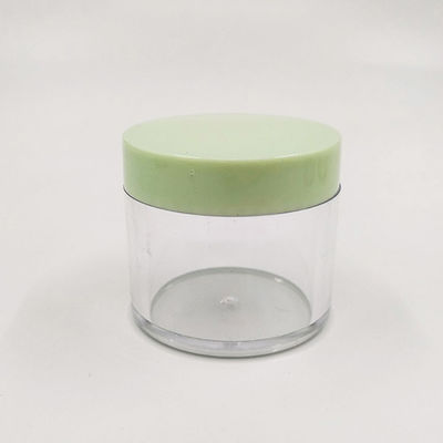 Transparent Plastic Cosmetic Container Jar for Convenient and Space-Saving Product Storage