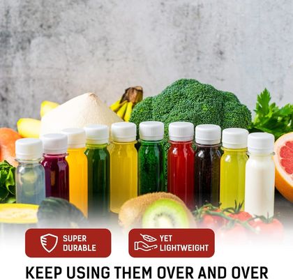 Ανεπιβαλλόμενο από BPA τετράγωνο μπουκάλι χυμό βιδωτό καπάκι μπουκάλι με γεύση χυμό και αδιάβροχο πλαστικό μπουκάλι χυμό φρούτων οικολογικά φιλικό