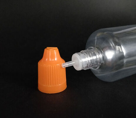 Διαφανές στρογγυλό μπουκάλι υγρού αναπλήρωσης για μεταξοτυπία, κατάλληλο για προσαρμοσμένη ετικέτα και λύσεις συσκευασίας στη βιομηχανία ατμίσματος