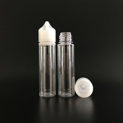 Διαφανές μαύρο μπουκάλι υγρού ηλεκτρονικού τσιγάρου με επιφανειακή επεξεργασία μεταξοτυπίας και προσαρμοσμένο χρώμα εκτύπωσης, ιδανικό για συσκευασία προϊόντων ατμίσματος