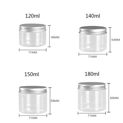 Προσαρμογή πλαστικών δοχείων βάζων Ανθεκτικά δοχεία επαναχρησιμοποιήσιμα κατάλληλα για συσκευασίες καλλυντικών τροφίμων και φαρμάκων