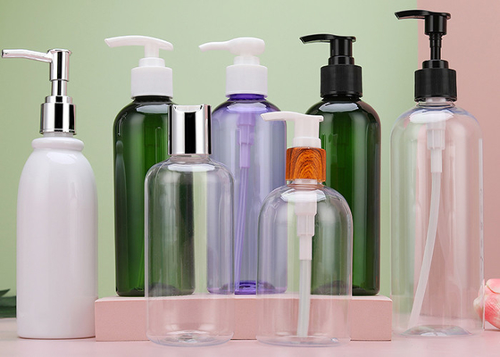 Ζεστή πώληση Καθαρό κενό PET 500ml Τζελ ντους πλαστικό μπουκάλι Φροντίδα μαλλιών Λευκό επίπεδο τετραγωνικό σαμπουάν λοσιόν αντλία πλαστικό μπουκάλι