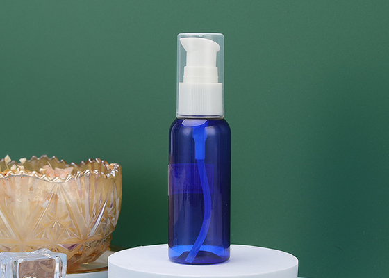 Μπλε SGS πλαστικά μπουκάλια 60ml BPA αντλιών της PET λοσιόν ελεύθερα