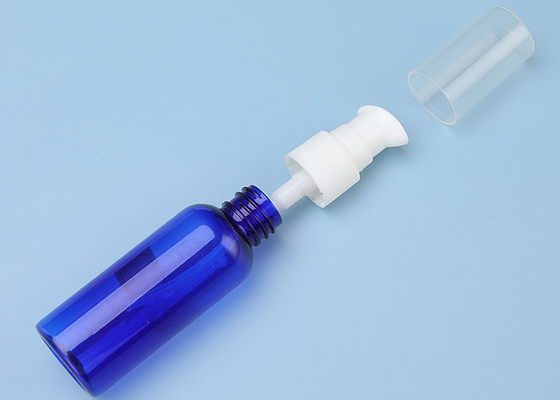 Μπλε SGS πλαστικά μπουκάλια 60ml BPA αντλιών της PET λοσιόν ελεύθερα