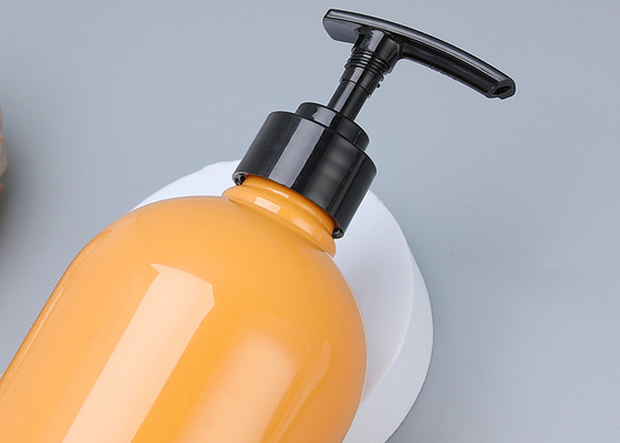 25mm πορτοκαλιά μπουκάλια 900ml διανομέων αντλιών σαμπουάν πλαστικά