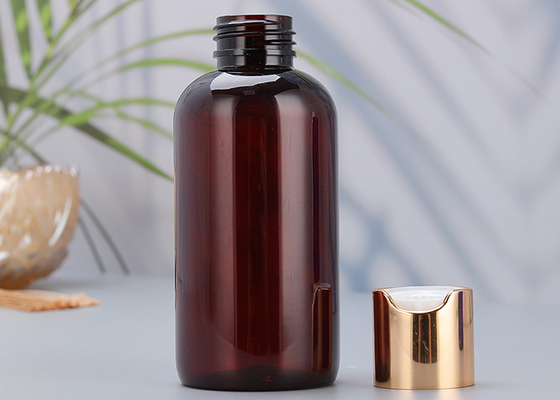 120ML μαύρα μπουκάλια PET 16 Oz Βοστώνη λοσιόν μεταλλινών γύρω από το πλαστικό μπουκάλι
