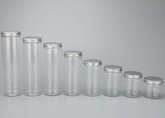 Χωρίς διαρροή 250ml πλαστικό βάζο για μπισκότα και γλυκά με καπάκι από αλουμίνιο