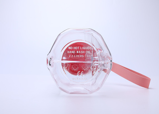 Leakproof πλαστικό μπουκάλι νερό κτυπήματος τοπ 2l με τη λαβή BPA ελεύθερη