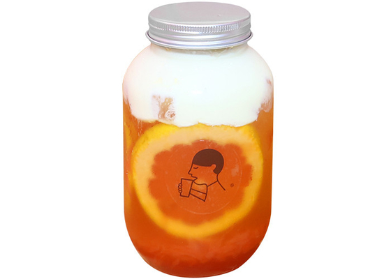 500ml μπουκάλια τσαγιού γάλακτος αργιλίου ΚΑΠ 7.8*14cm τετραγωνικά μπουκάλια χυμού