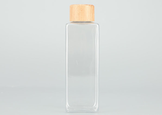 Leakproof τοπ μπουκάλια βιδών 200ml πλαστικά με τα καπάκια μπαμπού
