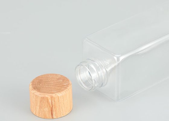 Leakproof τοπ μπουκάλια βιδών 200ml πλαστικά με τα καπάκια μπαμπού