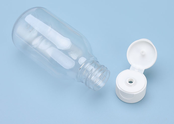 100ml κενό διαφανές πλαστικό μπουκάλι με το κτύπημα τοπ ΚΑΠ