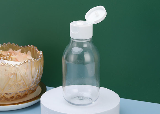 100ml κενό διαφανές πλαστικό μπουκάλι με το κτύπημα τοπ ΚΑΠ