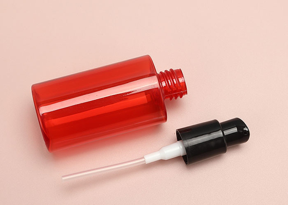 κόκκινα κενά πλαστικά μπουκάλια αντλιών 60ml 150ml για τη διανομή των σαμπουάν λοσιόν