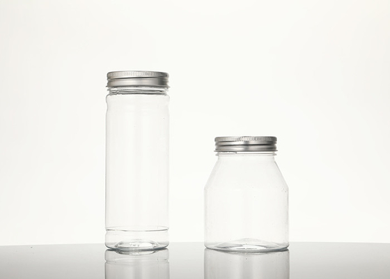 Ευρύ στόμα γύρω από το πλαστικό τοπ καπάκι 295ML 380ML βιδών της Pet πλαστικό JarsWith