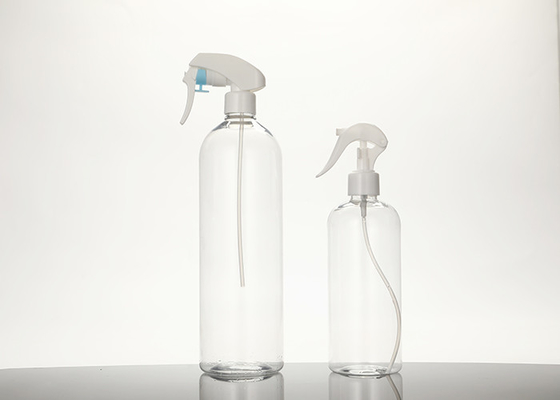 Άσπρο σαφές πλαστικό μπουκάλι 500ml 1000ml ψεκασμού ώθησης συμπιέσεων της PET