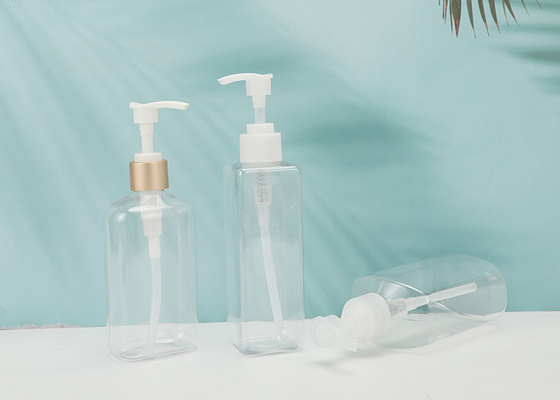300ml επαναληπτικής χρήσεως τετραγωνικά πλαστικά μπουκάλια αντλιών με την απόδειξη διαρροών Lockdown