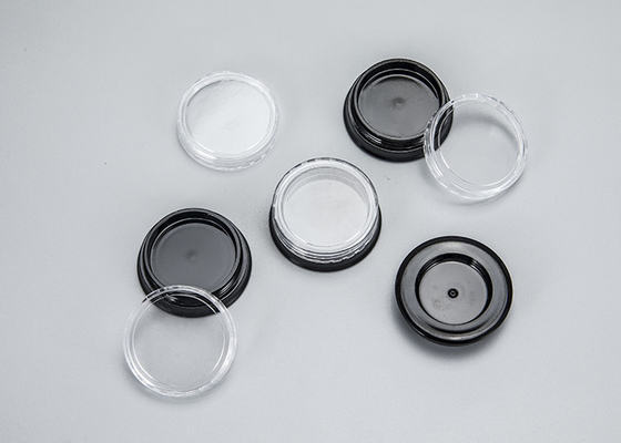Λευκό 5ml 10ml 15ml 30ml 50ml Επαναλαμβανόμενο δοχείο για περιποίηση του δέρματος Στρογγυλό πλαστικό βάζο καλλυντικών