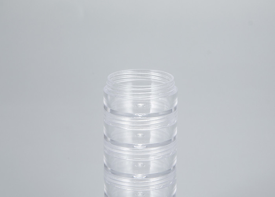 Λευκό 5ml 10ml 15ml 30ml 50ml Επαναλαμβανόμενο δοχείο για περιποίηση του δέρματος Στρογγυλό πλαστικό βάζο καλλυντικών
