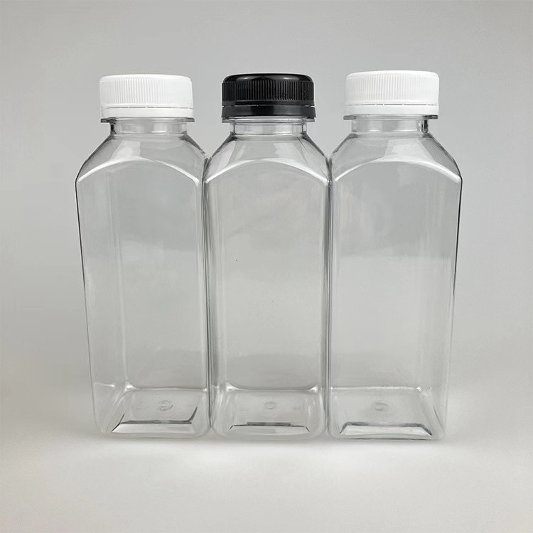 Ζεστή πώληση 120ml 250ml 350ml 500ml 1000ml Καθαρό γαλλικό τετράγωνο κενό μπουκάλι χυμού ποτών