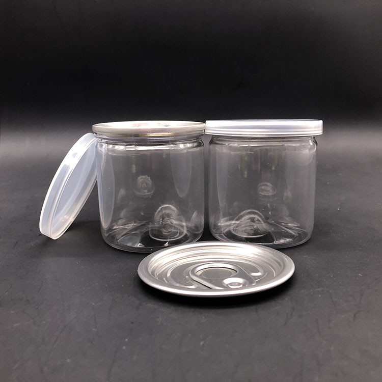 Φθηνή τιμή χονδρική κενή 200ml Διαφανές PET 500ml 300ml 800ml πλαστικό βάζο δοχείο για καλλυντικά τροφίμων