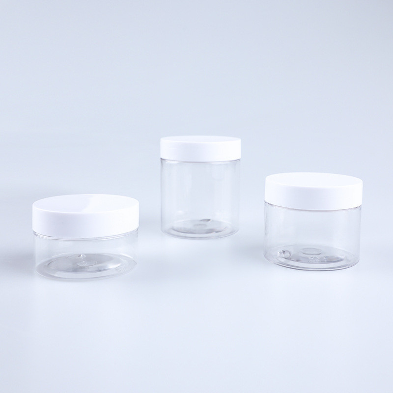 Χονδρικό 8oz 100ML 200ML 250ML 500ML Custom κενό ευρύ στόμα πολυτελή πλαστικό PE καλλυντικό σώμα βούτυρο βάζα