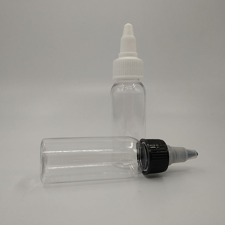 100 ml διαυγές πλαστικό μπουκάλι υγρού με επάνω βίδα με ευρύ στόμα για εξατομικευμένη εκτύπωση