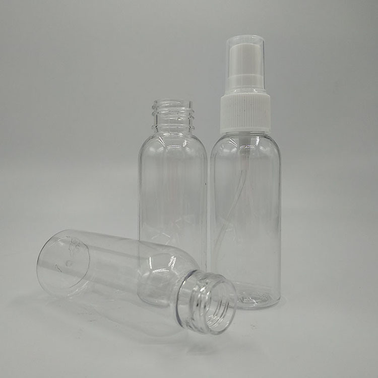 Στρογγυλό μπουκάλι ψεκασμού πλαστικού PET 10ml 15ml 30ml 50ml 60m 70ml 100ml 200ml 500ml χωρητικότητα