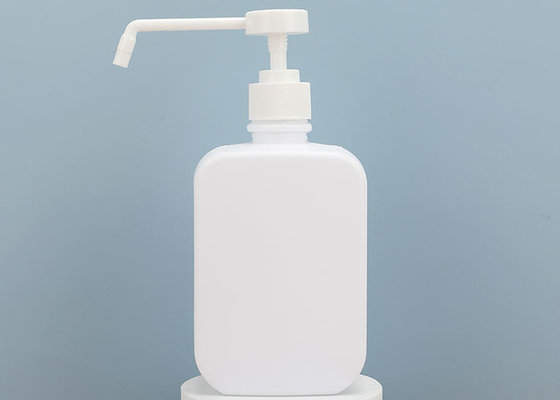 Άσπρο επαναληπτικής χρήσεως Sanitizer χεριών μπουκάλι με το μακρύ ακροφύσιο
